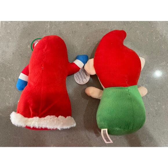 A&A Global Industries Plush Elf & Plush Santa Plush With Tags 10” - Picture 4 of 6